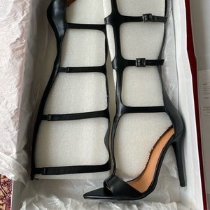 Nasty Gal Stiletto to Toe Gladiator Heels